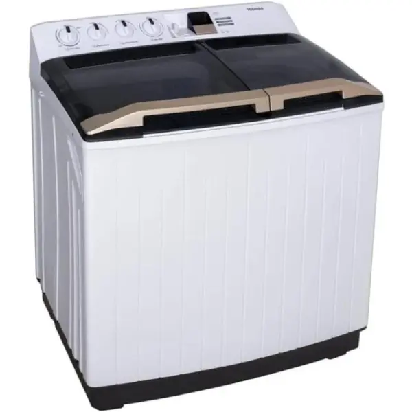 توشيبا غسالة حوضين 12 كغ - 980 دورة في الدقيقة - أبيض - VH-K130WBB