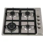 كتشن لاين فرن سطحي غاز​ 4 عين 60 سم إيطالي ستانلس ستيل G4013