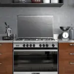 جليم غاز فرن غاز 5 عيون - 60×90 سم - أمان كامل مع شواية - SE967GIFSMF