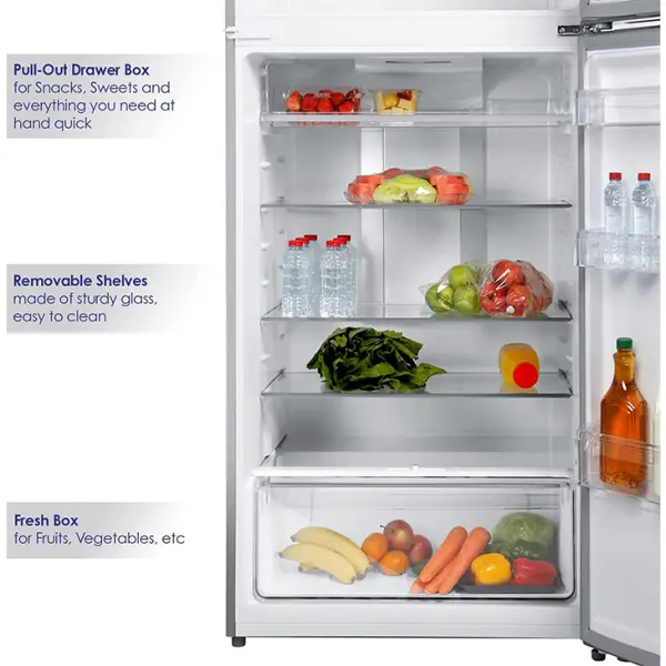 ثلاجة سوبر جنرال بابين 17.03 قدم فضى KSGR615I