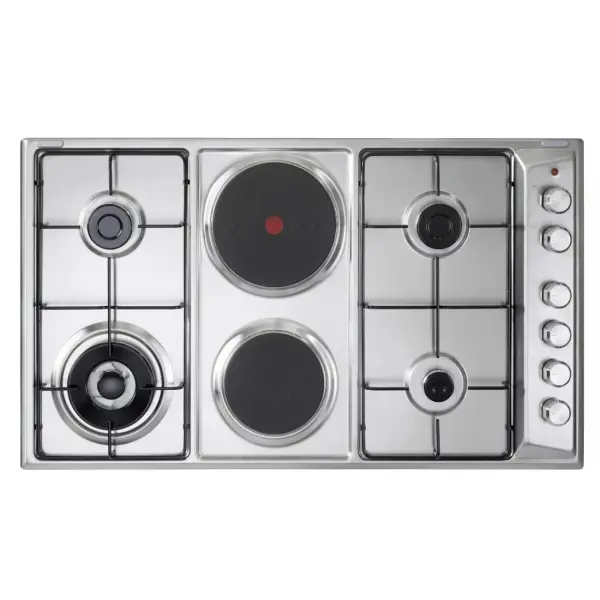 سطح البا بلت ان غاز و كهرباء ايطالي 90 سم استيل AS EN90-420 XD