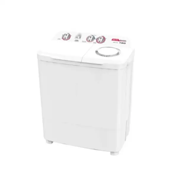 الكترو جنرال غسالة حوضين 7 كغ - تحميل علوي - أبيض - WXK-700