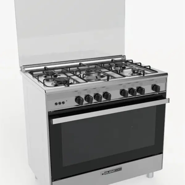 جليم غاز فرن غاز 5 عيون - 60×90 سم - أمان كامل مع شواية - SE967GIFSMF