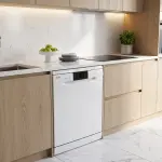 البا  ELBA غسالة صحون 8 برامج - 14 مكان - قفل أمان لألطفال - تحكم إلكتروني - لوحة عرض رقمية - ELBA 9666 WW-1