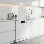 البا  ELBA غسالة صحون 8 برامج - 14 مكان - قفل أمان لألطفال - تحكم إلكتروني - لوحة عرض رقمية - ELBA 9666 WW-1