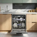 غسالة اطباق البا 8 برامج – 14 مكان – ستيل ELBA 9666 STEEL-1