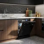 غسالة صحون ايكون سعة 15 مكان 8 برامج اسود - موديل ICNDW402BI