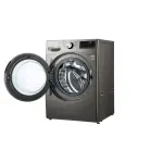 غسالة إل جي تحميل أمامي ،أوتوماتيكية بالكامل،كومبو غسيل 15 كيلو، تجفيف 8 كيلو، فضي WS1508XMT