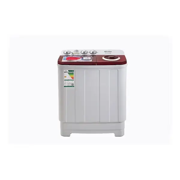 جنرال سوبريم , غسالة نصف أوتوماتيك حوضين ,5 كجم ,ابيض/أحمر , GSTT50TR