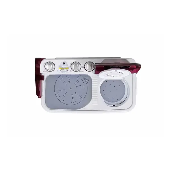 جنرال سوبريم , غسالة نصف أوتوماتيك حوضين ,5 كجم ,ابيض/أحمر , GSTT50TR