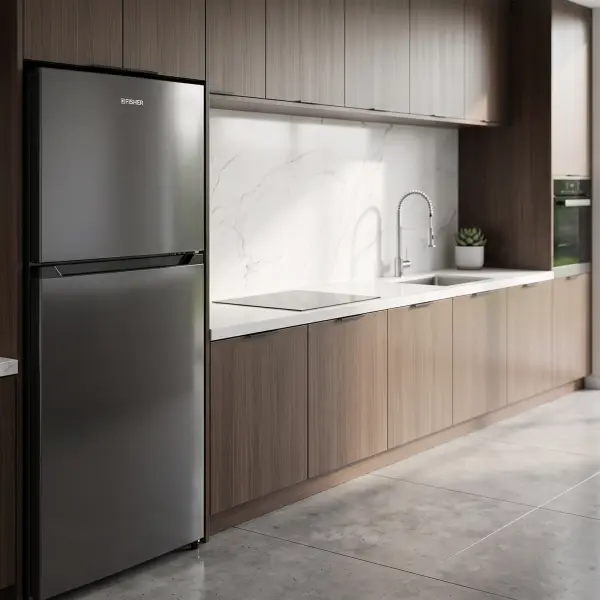 ثلاجة فيشر FR-F600HIS ، بسعة 17.5 قدم مكعب (494 لتر)