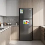 ثلاجة بيسك (Basic) موديل BRD-580ML  ثلاجة بابين بسعة 16.4 قدم مكعب (حوالي 464 إلى 465 لتر)