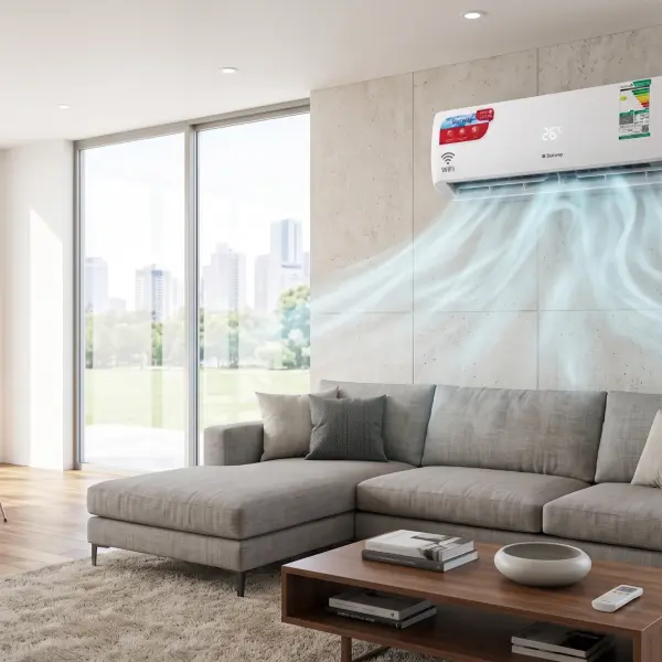 مكيف Starway SW18INVKC هو مكيف سبليت جداري (1.5 طن) يجمع بين التبريد الفعال وتقنية توفير الطاقة بفضل احتوائه على خاصية "الإنفرتر" (Inverter)