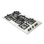 كتشن لاين سطح غاز بلت ان 5 شعلات 90 سم إيطالي من الستانلس ستيل فضي J5020