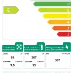 ثلاجة يوجين بابين 16.3 قدم 463 لتر لون استيل UR2DM463S