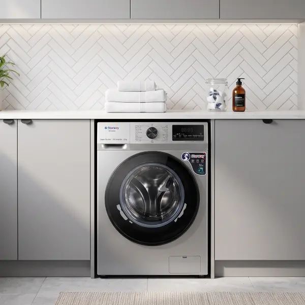 غسالة ستار واي SW1200FL  سعة 12 كجم • محرك Inverter • تنشيف 75%