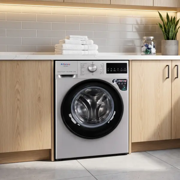 غسالة ستار واي SW1200FL  سعة 12 كجم • محرك Inverter • تنشيف 75%