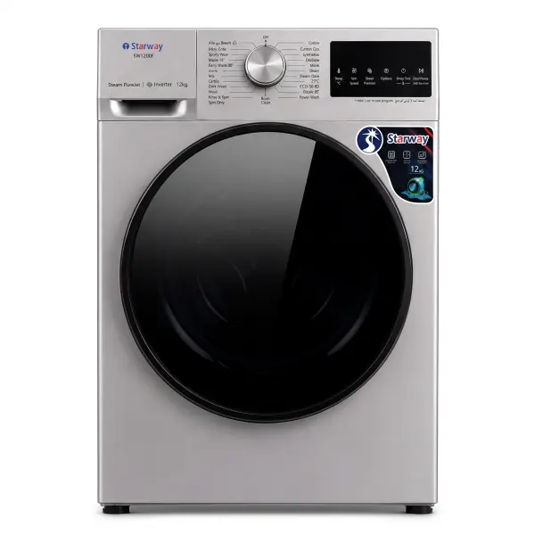 غسالة ستار واي SW1200FL  سعة 12 كجم • محرك Inverter • تنشيف 75%
